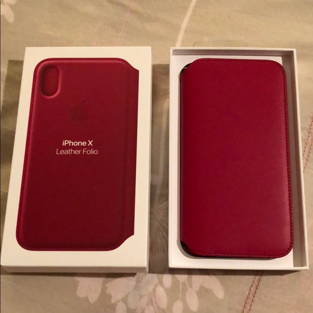 iPhone X Leather Folio Case